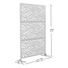Dovelina Metal Outdoor Privacy Screen Freestanding Patio Decorative Screen (Set of 2) - 3 of 4