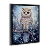 Stupell Industries Owl on Twinkling Branch Floating Frame Canvas Art - 2 of 4