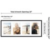 PosterPalooza | Black Finish Collage Frame - White Mat, 20 Frame Sizes to Choose From, UV Acrylic - 2 of 4