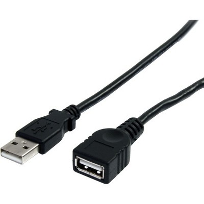 StarTech.com 10 ft Black USB 2.0 Extension Cable A to A - M/F - Type A Male USB - Type A Female USB - 10ft - Black