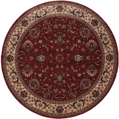 Oriental Weavers Ariana 311C3 Red/ Ivory Indoor Area Rug - 6' Round