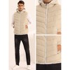 Lars Amadeus Men's Drawstring Hooded Sleeveless Outdoor Padded Down Vest - 4 of 4