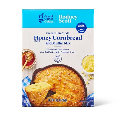 Sweet Homestyle Honey Flavored Cornbread and Muffin Mix - 15.5oz - Good & Gather™ Collabs | Rodney Scott
