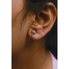 Haus of Brilliance 10K White Gold 1/10 Cttw Diamond Encrusted Palm Tree Stud Earrings - 4 of 4