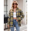 Womens Lightweight Plaid Shirts Button Down Shirts Tartan Shirts Pattern Loose Fit Thin Outwear Cowgirl Tops Country Concerts Outfits - 3 of 4