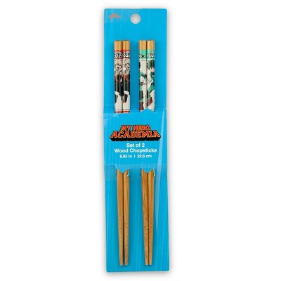 Just Funky My Hero Academia Midoriya & Bakugo Bamboo Chopsticks Set | Includes 2 Sets