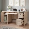 Sauder Hammond Computer Desk Chalk Oak: Laminated Surface, MDF Frame, Metal Hardware, 5-Year Warranty - 3 of 4