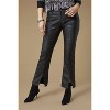Women's Omg Zoeyzip Bootcut Faux Leather With Front Slit Pants - COCO + CARMEN L - 4 of 4