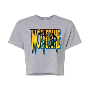 Women's - Marvel - Wolverine Logo Cropped Graphic T-Shirt - 1 of 4