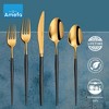 Amefa Soprano 20-piece Flatware Set - Black & Gold - 4 of 4
