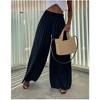 Women's Stylish Wide - Leg Casual Pants with Pockets, Trendy and Comfortable Loose - Fit Trousers for Daily Wear - 2 of 4