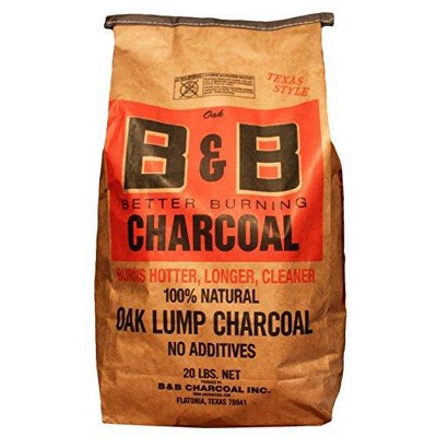 Premium Oak Hardwood Lump Charcoal for Grilling, 20 lbs