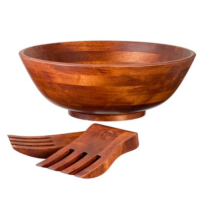 Lipper International 3pc Wood Salad Serving Set : Target