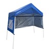 Caravan Canopy Skybox 3.2 Foot x 6.5 Foot Instant Multipurpose Height Adjustable Steel Frame Outdoor Sport Shelter Canopy with Carry Bag, Blue - image 4 of 4