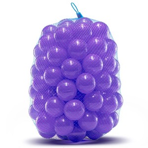 Upper Bounce Crush Proof Soft Plastic Trampoline Pit Balls - Kids Ball Set for Trampolines, Play Room, Tent, Pool Bath - 1 of 4