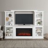 Monte Vista 108" Landscape Electric Fireplace TV Stand in White by Real Flame - 2 of 4