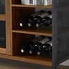 Wine Bar Cabinet, Liquor Glasses Industrial Coffee Bar Cabinet with Rack Sideboard Buffet Cabinet for Home Dining Room - 4 of 4