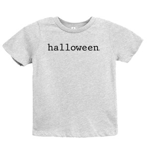 Halloween Typewriter - Youth Short Sleeve Graphic T-Shirt and Toddler Short Sleeve Graphic T-Shirt - 1 of 3