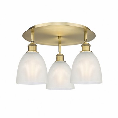 Castile - 3 Light Flush Mount In Industrial Style-9.5 Inches Tall and 17.75 Inches Wide