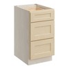 CASAINC 18 in. W x 24 in. D x 34.5 in. H Base Kitchen Cabinet with 3 Soft-Close Drawers – RTA Plywood Cabinets - 2 of 4