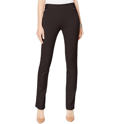 I.N.C International Concepts Womens Pull-On Casual Trouser Pants, Brown, 10