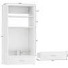 Aheaplus Wall-Mounted Closet Organizer with Magnetic Pegboard, Closet System with Drawer and Vanity Storage shelves - 4 of 4