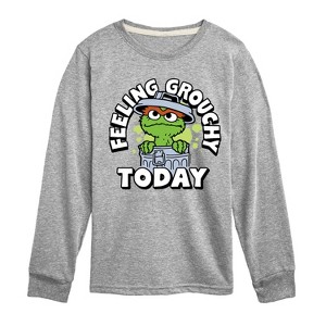 Boys' - Sesame Street - Feeling Grouchy Long Sleeve Graphic T-Shirt - 1 of 3