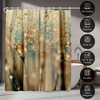 Americanflat 71" x 74" Shower Curtain, Droplets Of Gold by Ingrid Beddoes - 4 of 4