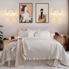 POWLIG Modern Vanity Light - Dimmable Bathroom Fixture with Clear Cone Glass Shades for Bedroom, Makeup Mirror Lighting - 4 of 4