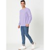 Lars Amadeus Men's Regular Fit Long Sleeve Round Neck Pullover Sweatshirt - 4 of 4