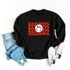 Simply Sage Market Women's Graphic Sweatshirt Baseball Stacked Smiley Face - 3 of 3
