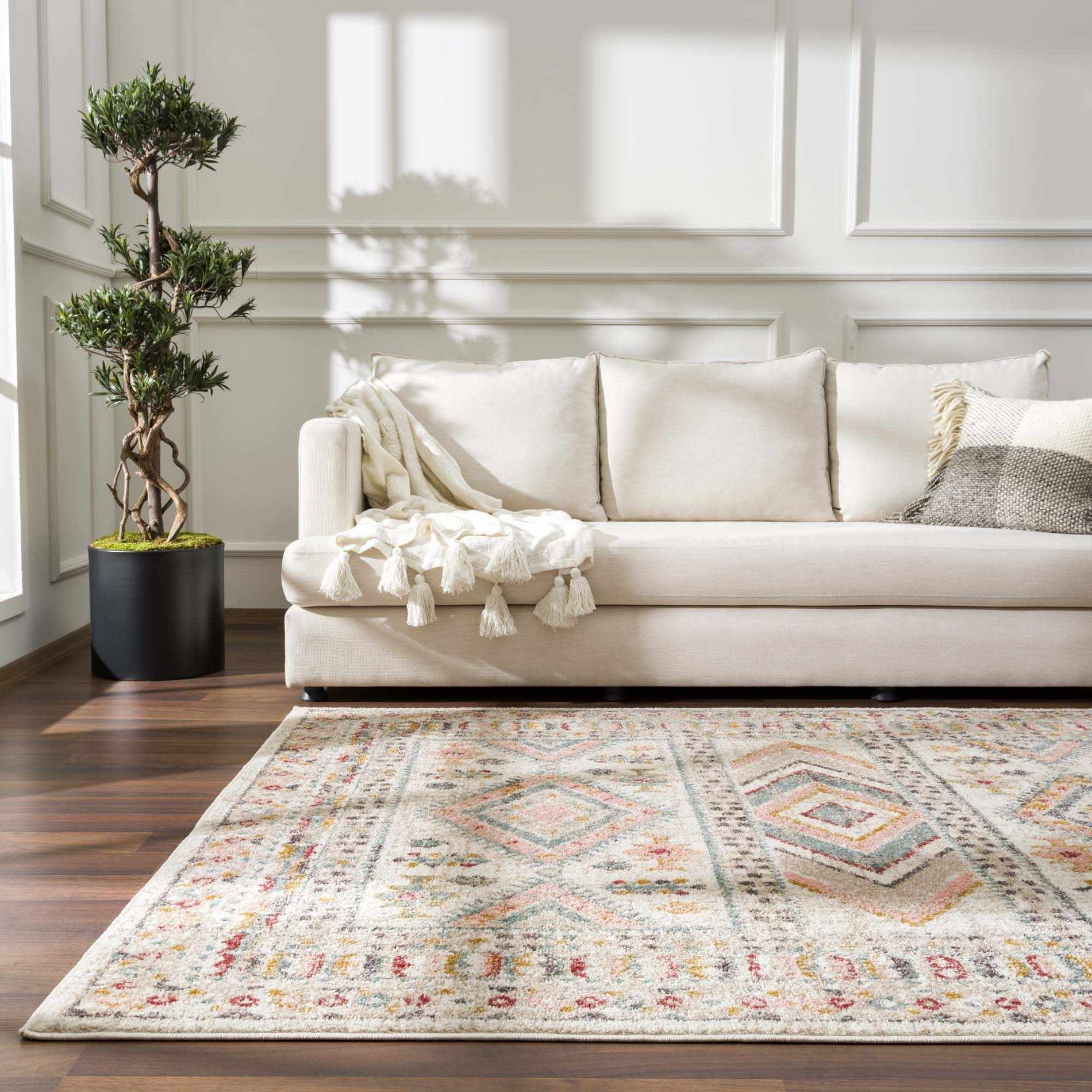 Hauteloom Rectangle Area Rug   Charcoal