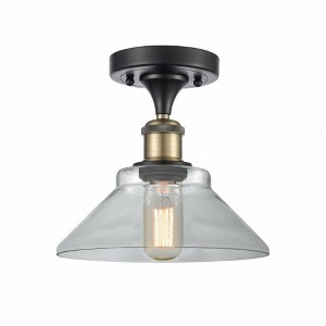 Orwell - 1 Light Semi-Flush Mount In Industrial Style-9 Inches Tall and 8.38 Inches Wide - 1 of 1