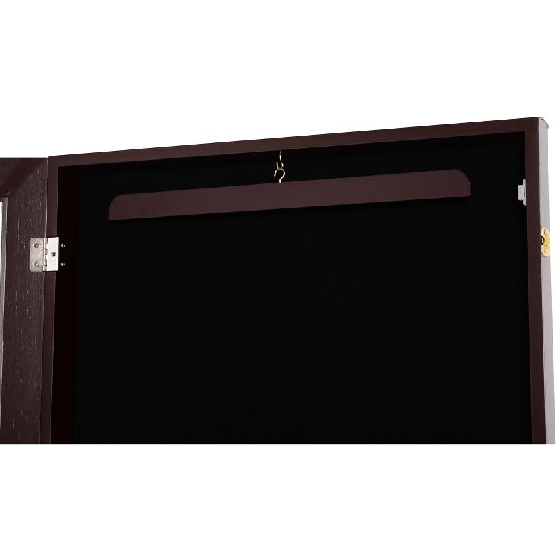 HOMCOM 32" x 24" UV-Resistant Sports Jersey Frame Display Case - Cherry Brown, 5 of 6