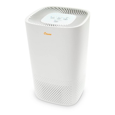 Crane True HEPA Filter Air Purifier - White