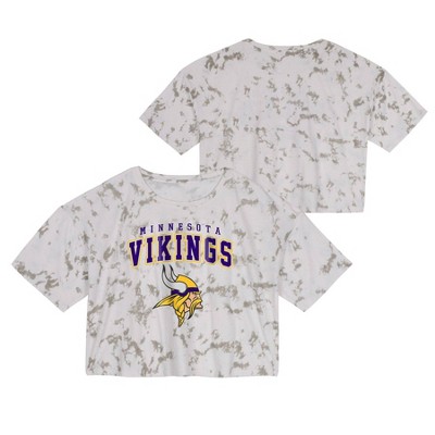 Minnesota Vikings NFL Womens Cropped Team Crewneck