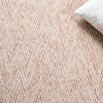 Ivory and Brown 4' x 6' Hand-Tufted Wool Abstract Area Rug