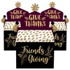 Big Dot of Happiness Elegant Thankful for Friends - Treat Box Party Favors - Friendsgiving Thanksgiving Party Goodie Gable Boxes - Set of 12 - 2 of 4