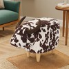 JUJABU Modern Animal Ottoman – Cow-Shaped Accent Stool, Home Decor Suitable for Living Room, Bedroom, Porch, Backyard - 3 of 4