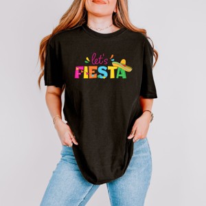 Simply Sage Market Let's Fiesta Colorful Garment Dyed Tee - 1 of 4
