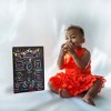 Blue Panda Monthly Baby Milestone Chalkboard, First Year Boy and Girl Age Tracking Growth Sign (11.6 x 15.6 In) - 3 of 4