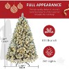 Luupatchy Colorful 6ft - Artificial Snow Christmas Trees, with 260 Multicolored LEDs, Fiber Optic Christmas Tree with 8 Modes - 4 of 4