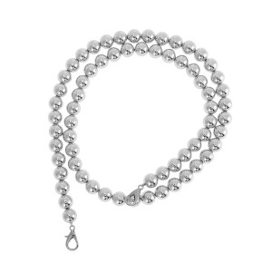 Unique Bargains Faux Pearl Handbag Strap Silver Tone 1 Pc - 1 of 4