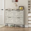 Large Shoe Storage Cabinet with 4 Flip Drawers - 2 of 4