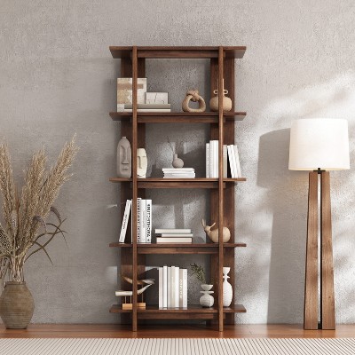 Christopher Knight Home Trundle Modern 4-Tier Acacia Wood Display Bookshelf