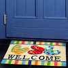 Jellybean Bright Colors Flip Flop Welcome Accent Area Rug 20 X 30 Inches - 2 of 3