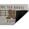 Stupell Industries Wipe Yer Boots Please Printed Outdoor Imitation Sisal Door Mat, design by Darlene Seale - 2 of 4