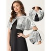 INSPIRE CHIC Women's Sequin Jacket Flared Sleeve Sparkly Bolero Crop Glitter Shrug - 2 of 4