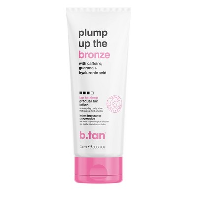 b.tan Plump Up The Bronze Gradual Tan Lotion - 8 fl oz