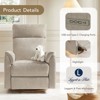Spruce & Spring Power Swivel  Nursery Recliner Chair with Nightlight - 4 of 4